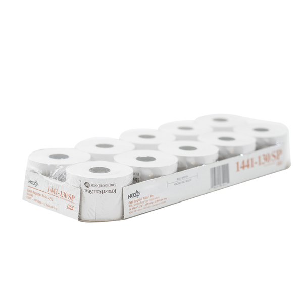 National Checking National Checking Register Roll 44mm White Bond 1 Ply, PK50 1441-130SP